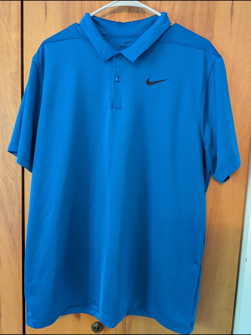 Nike Men’s Blue Dri-FIT Polo Shirt Size Large